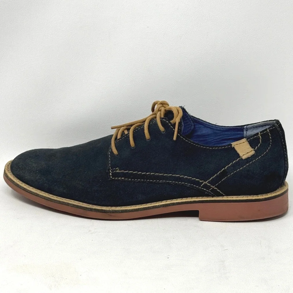 Mark Nason X Skechers Mens Navy Blue Suede Leather Oxford Shoes SN 68031 Size 10